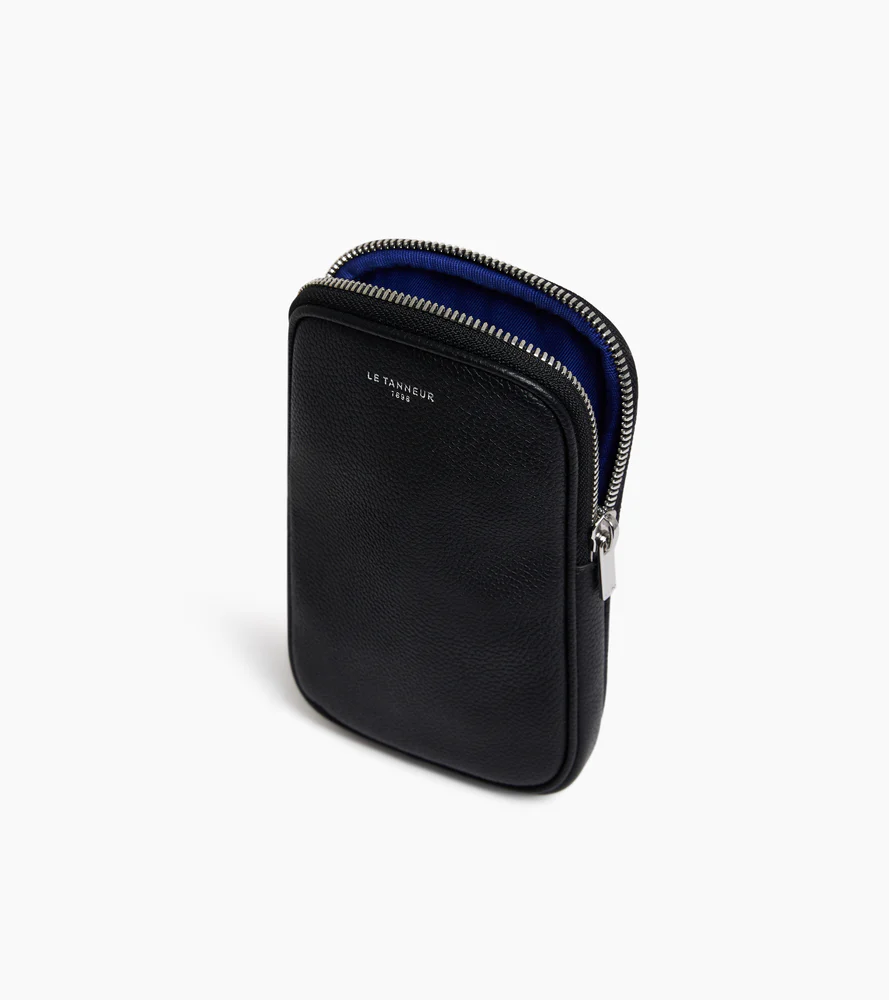 Etui téléphone en cuir grainé - Image 3