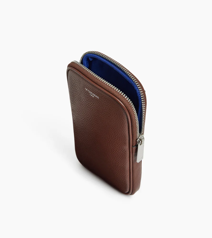 Etui téléphone en cuir grainé - Image 3