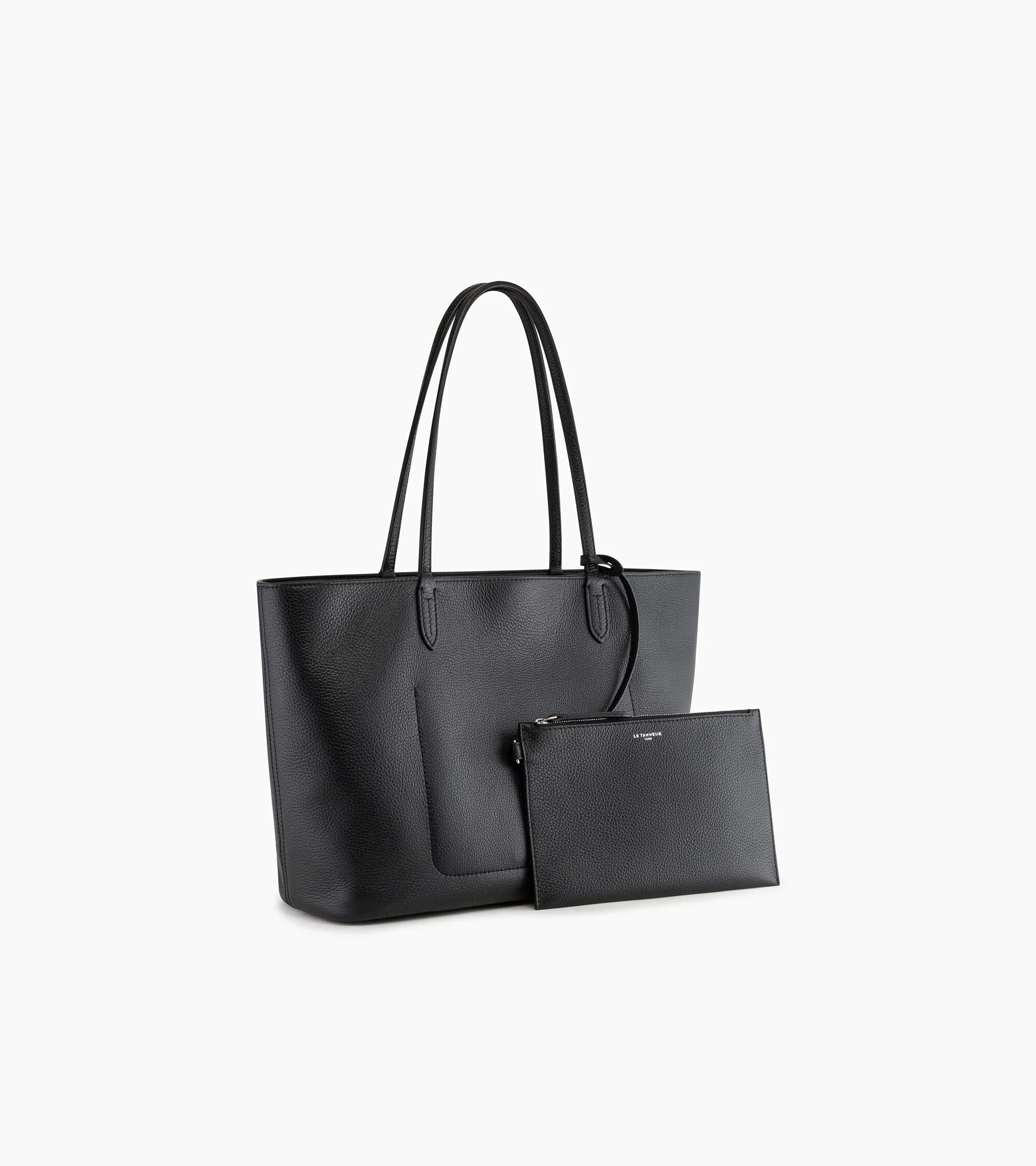 Grand sac cabas Louise en cuir grainé - Image 5