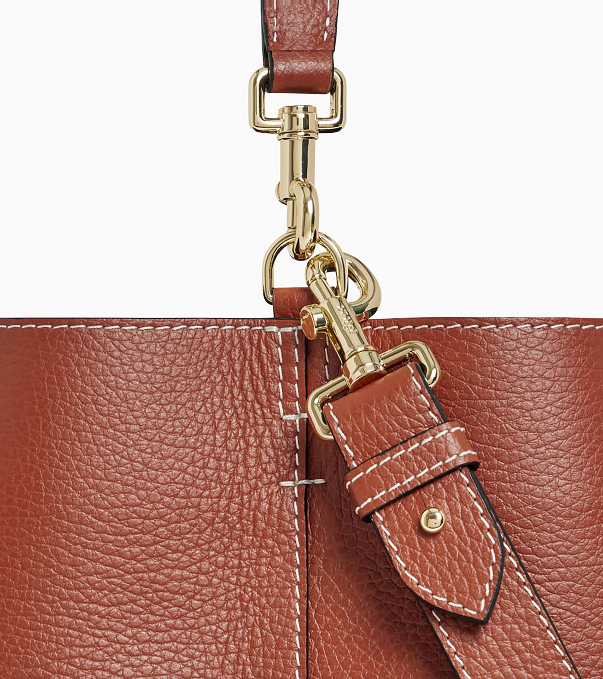 Grand sac seau Louise en cuir grainé - Image 3