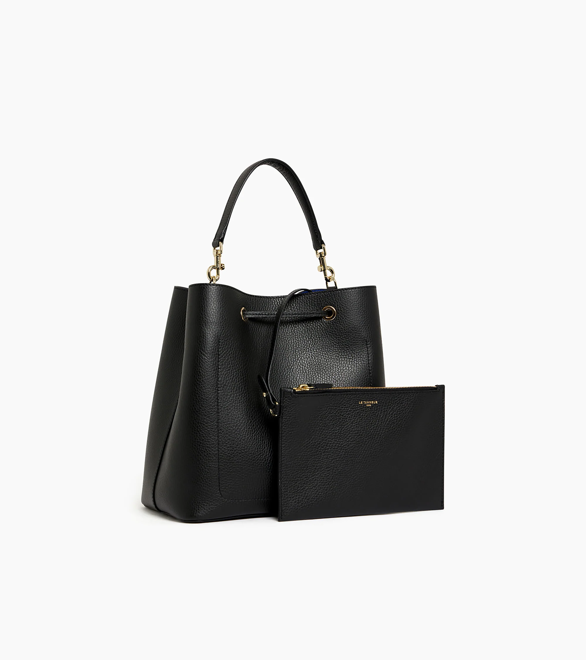 Grand sac seau Louise en cuir grainé - Image 5