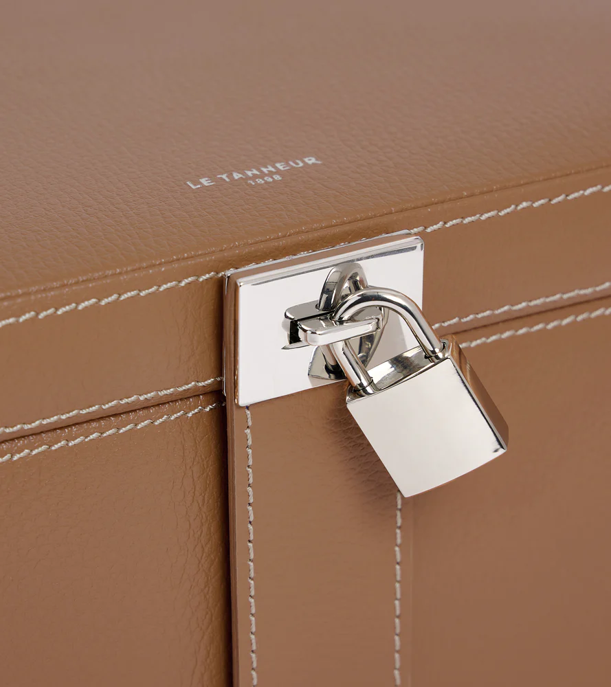 Grande boite à bijoux en cuir - Image 3