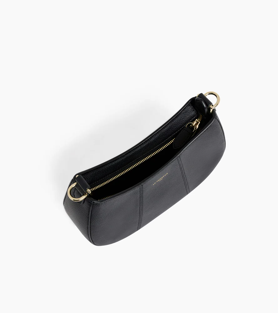 Petit sac demi-lune Juliette en cuir grainé - Image 4