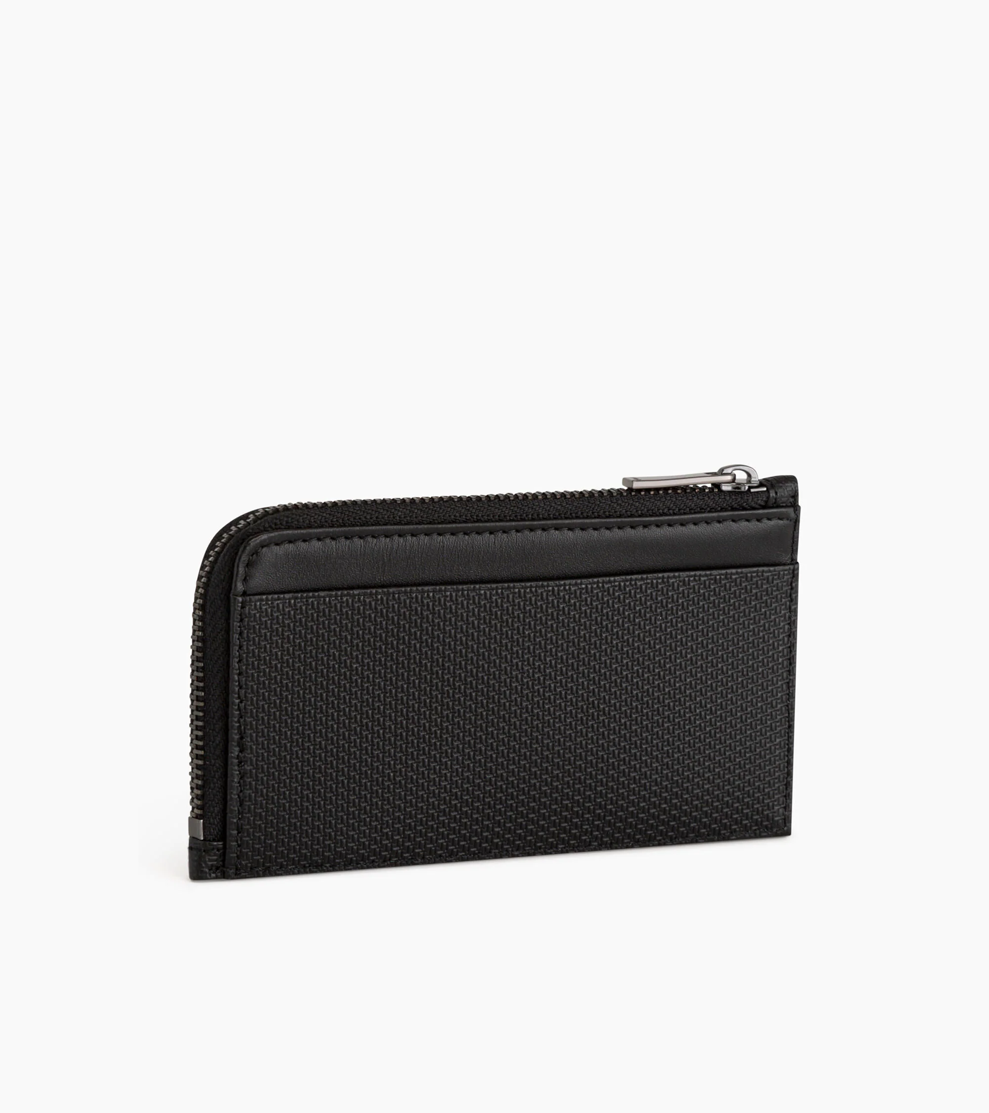 Porte carte large zippé Emile en cuir signature T - Image 4