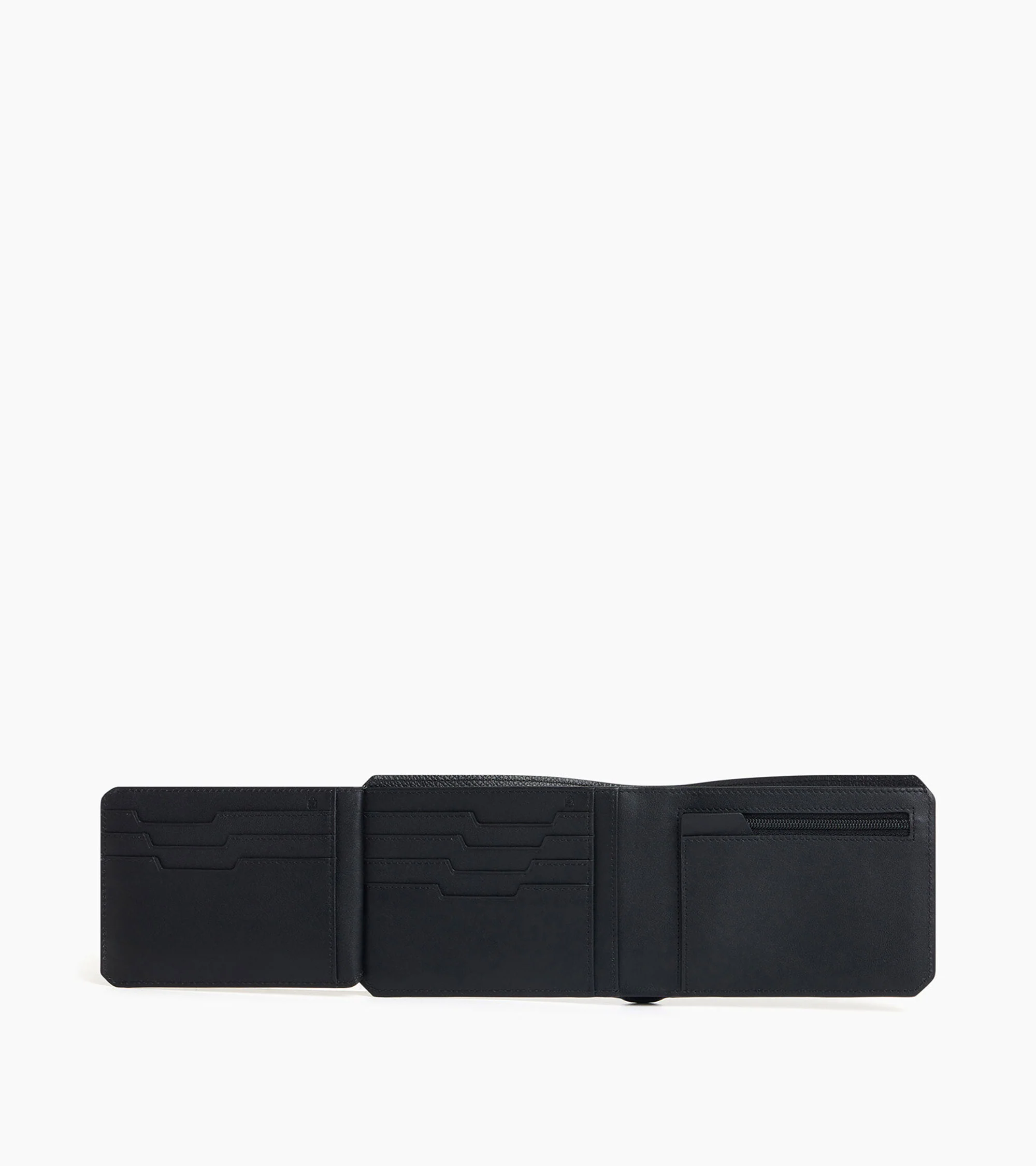 Portefeuille horizontal 2 volets Gaston en cuir grain croisé - Image 3