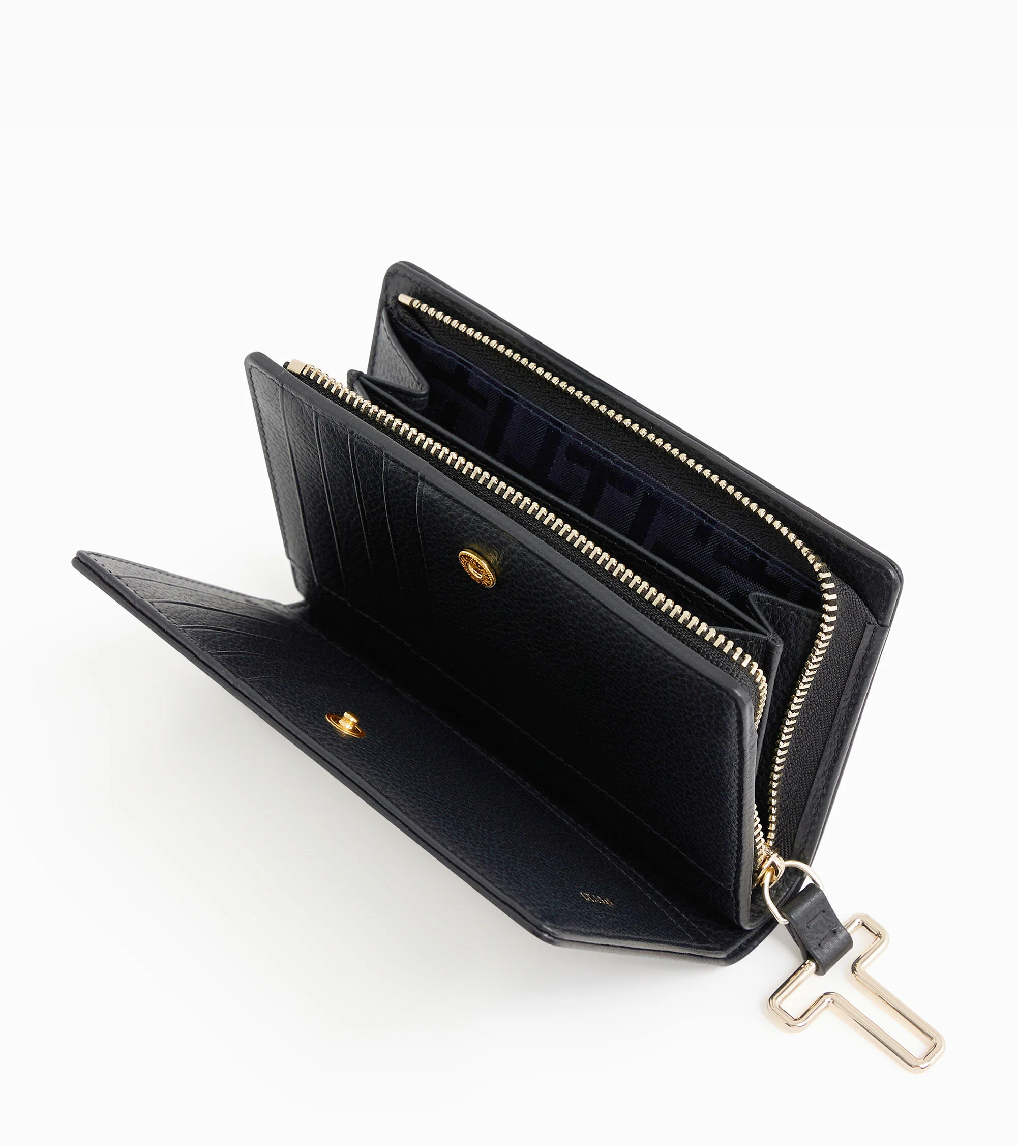 Portefeuille moyen modèle Juliette en cuir grainé - Image 3
