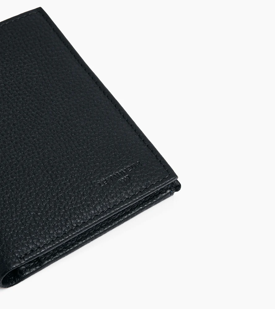 Portefeuille moyen modèle zippé Charles en cuir grainé - Image 2