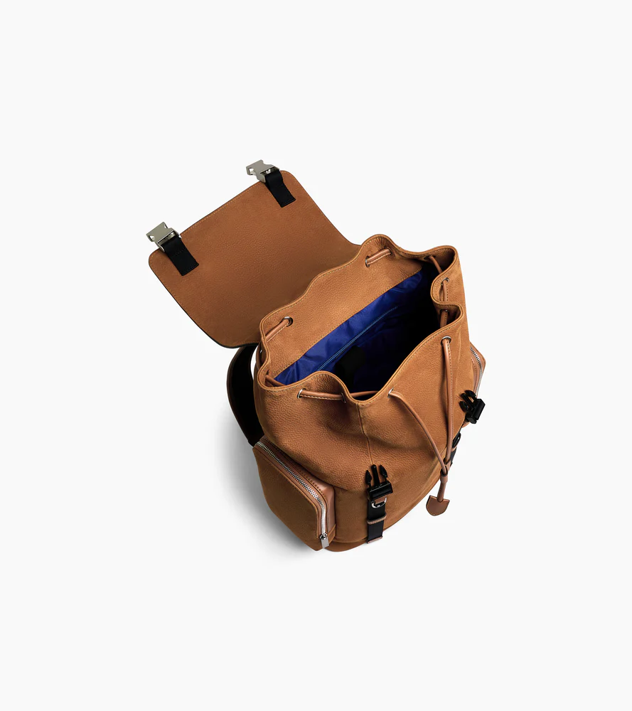 Sac à dos à rabat Maurice en cuir nubuck grainé - Image 3
