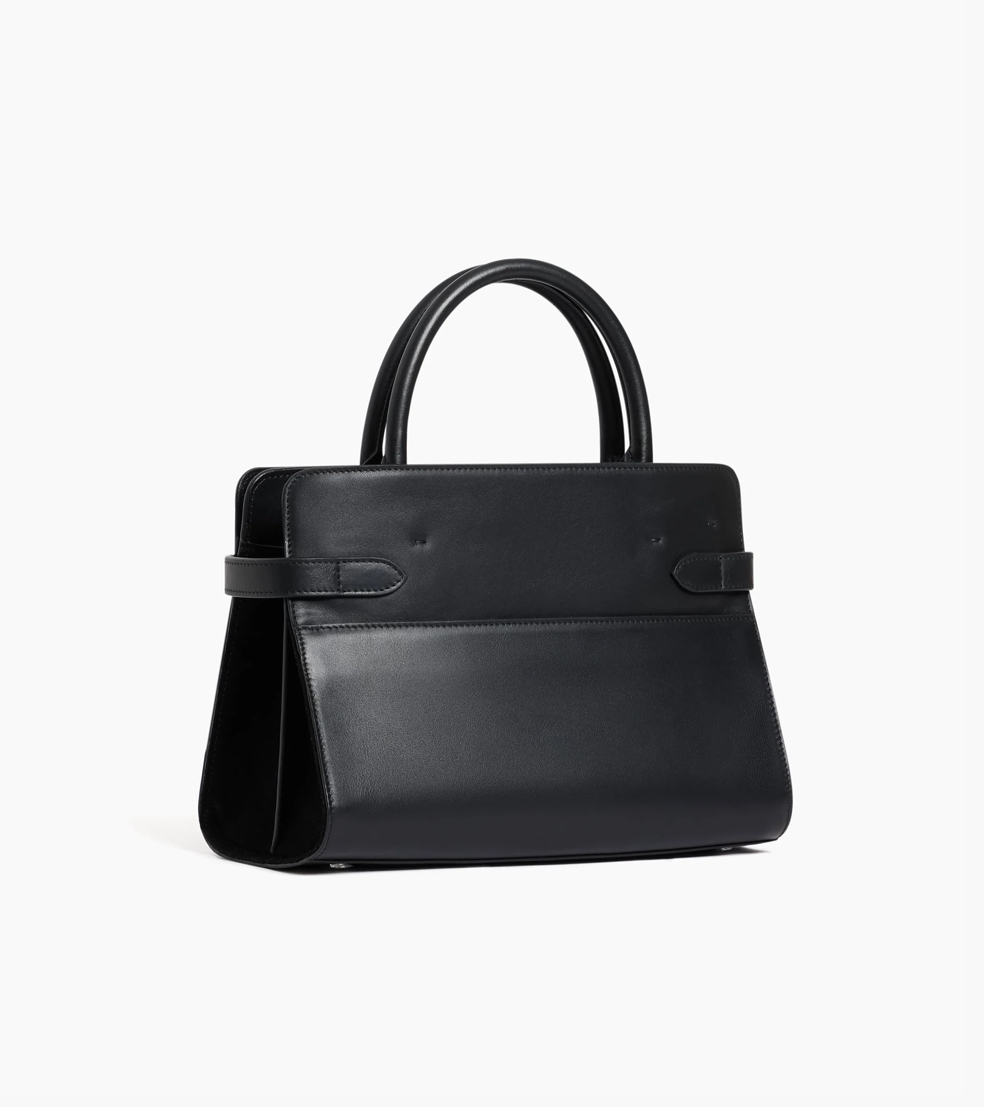 Sac à main moyen modèle Emie en cuir lisse et nubuck - Image 5
