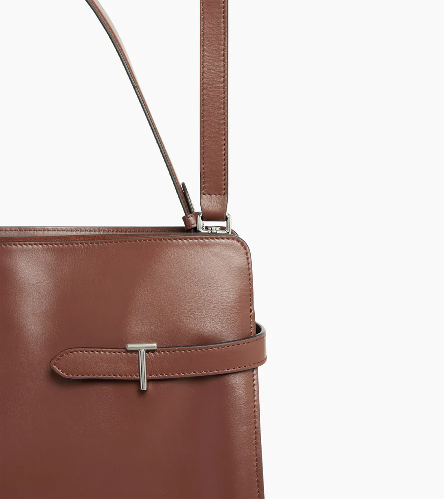 Sac porté épaule modèle maxi Emie en cuir lisse et nubuck - Image 3