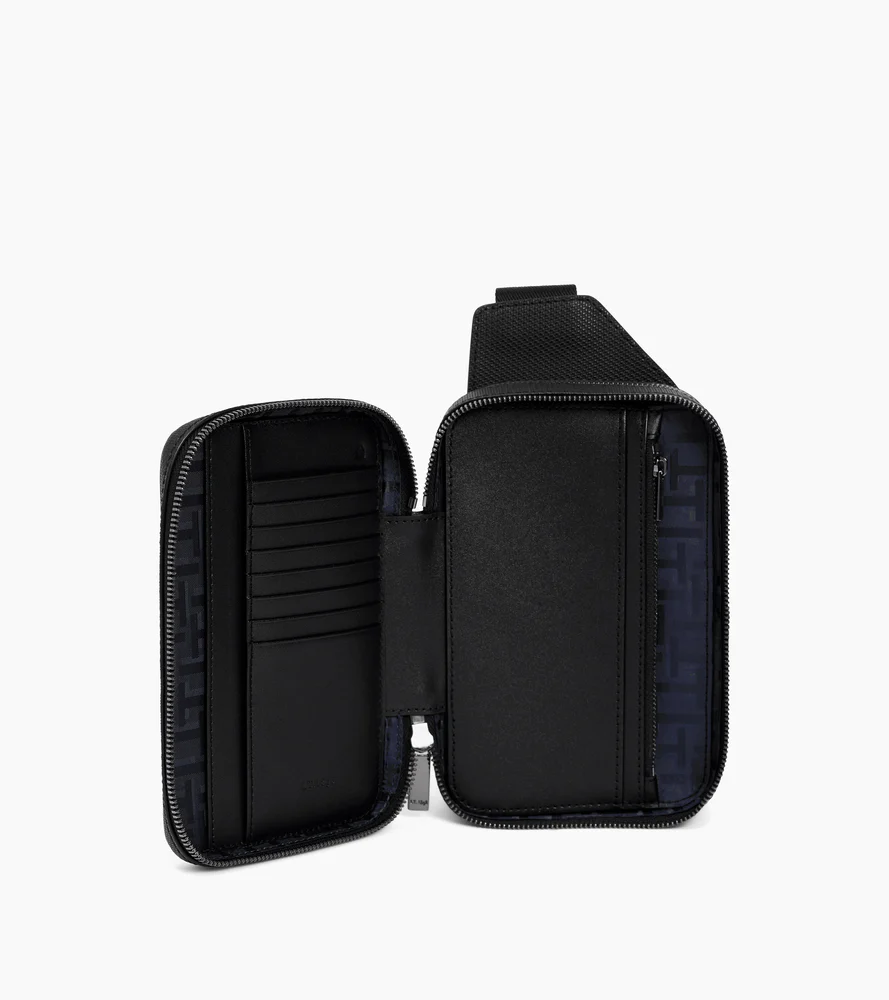 Sacoche sling Emile en cuir signature T - Image 4